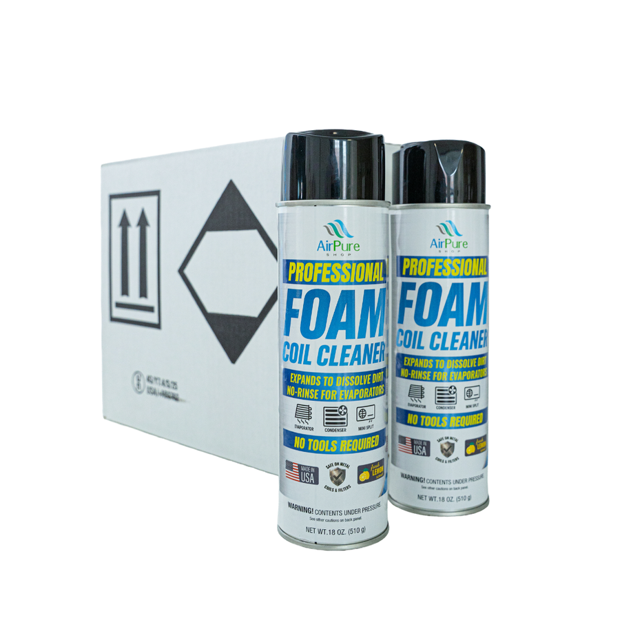 12x Pack Foam Coil Cleaner Aerosol